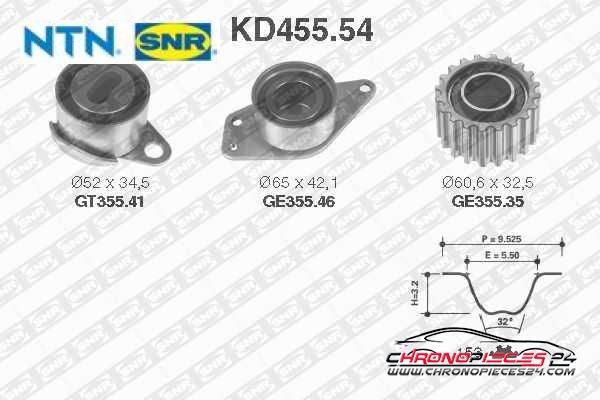 Achat de SNR KD455.54 Kit de distribution pas chères
