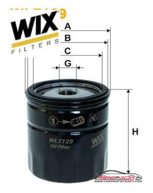 Achat de WIX FILTERS WL7129 Filtre à huile pas chères