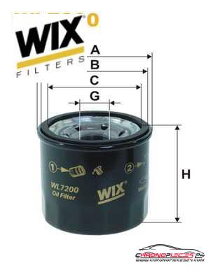 Achat de WIX FILTERS WL7200 Filtre à huile pas chères