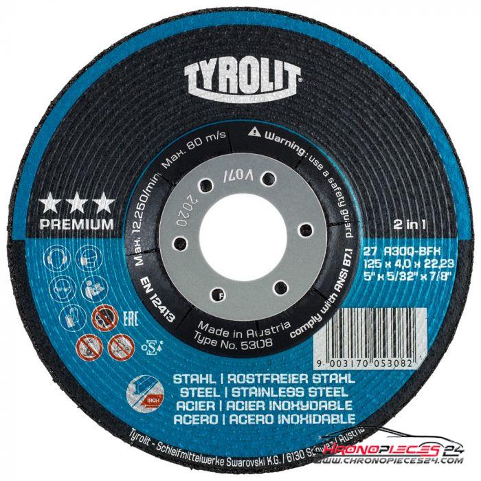 Achat de Tyrolit 5308 Disque d'ébarbage Premium, 125 x 4,0 mm pas chères