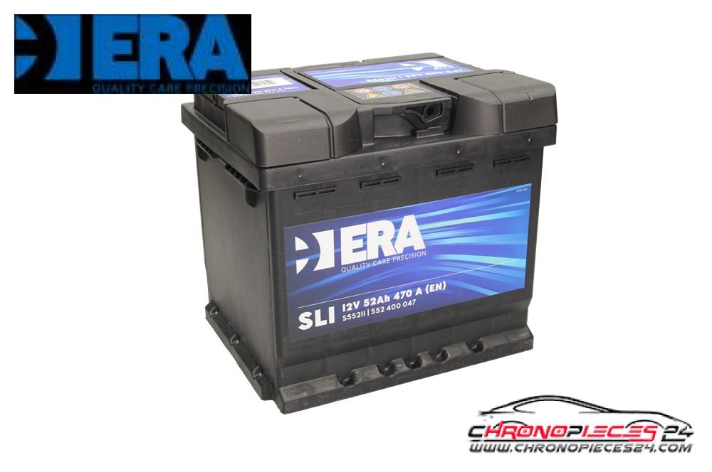 Achat de ERA S55211 Batterie de démarrage standard 12V 52Ah 470A pas chères