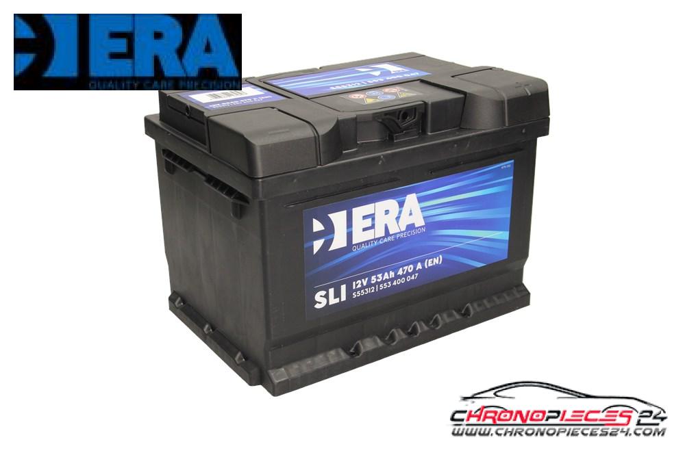 Achat de ERA S55312 Batterie de démarrage standard 12V 53Ah 470A pas chères