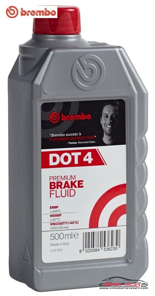 Achat de BREMBO L 04 005 Liquide de frein DOT-4 0,5l pas chères