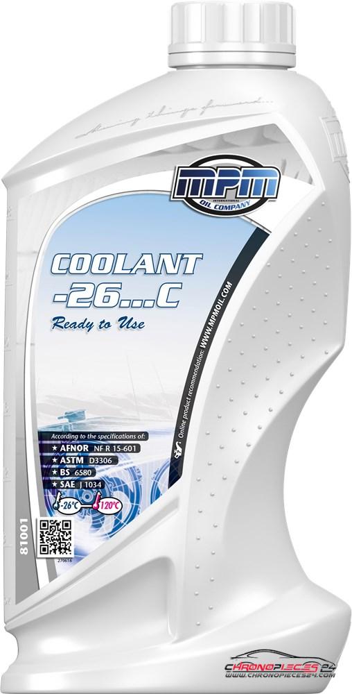Achat de MPM 81001 Liquide de refroidissement Coolant -26°C Ready to Use 1l Flacon pas chères
