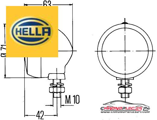 Achat de HELLA 2PF 001 648-161 Lampe de marquage pas chères