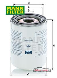 Achat de MANN-FILTER LB 1374/2 Filtres , air comprime pas chères