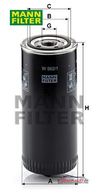 Achat de MANN-FILTER W 962/1 Filtre, système hydraulique de travail pas chères