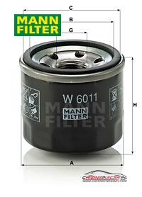 Achat de MANN-FILTER W 6011 Filtre à huile pas chères