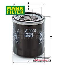 Achat de MANN-FILTER W 6025 Filtre à huile pas chères