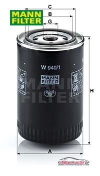Achat de MANN-FILTER W 940/1 Filtre à huile pas chères