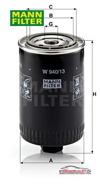 Achat de MANN-FILTER W 940/13 Filtre à huile pas chères