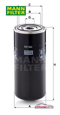 Achat de MANN-FILTER WD 962 Filtre à huile pas chères