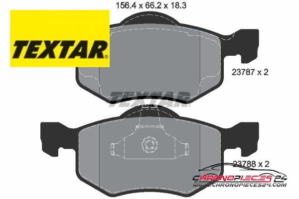 Achat de TEXTAR 2378701 Kit de plaquettes de frein, frein à disque pas chères