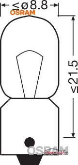 Achat de OSRAM 3930 Lampe de stationnement 24V T4W ba9s 10p. boîte pas chères