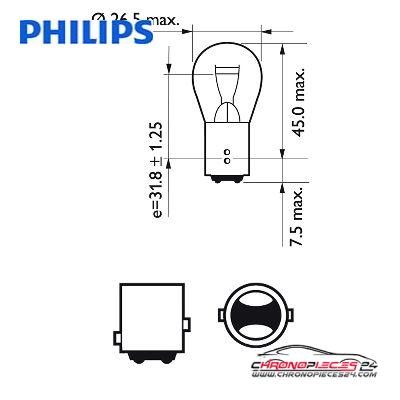 Achat de PHILIPS 12499B2 Lampe stop/feu arrière 12 V P21/5W 2p. blister pas chères