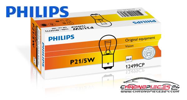 Achat de PHILIPS 12499CP Lampe stop/feu arrière 12 V P21/5W 10p. boîte pas chères