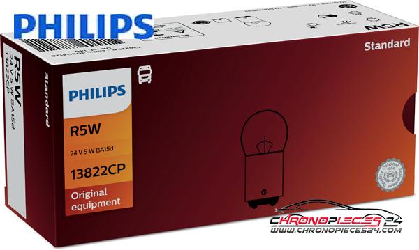 Achat de PHILIPS 13822CP Lampe de stationnement 24V R5W BA15d 10p. boîte pas chères