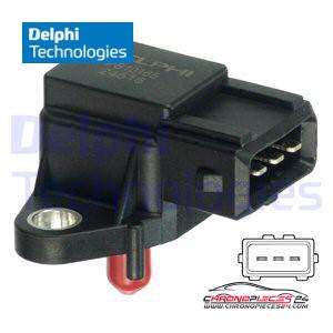 Achat de DELPHI PS10165 Capteur, pression du tuyau d'admission pas chères