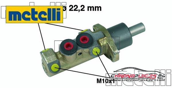 Achat de METELLI 05-0228 Maître-cylindre de frein pas chères