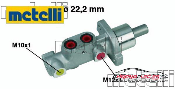 Achat de METELLI 05-0365 Maître-cylindre de frein pas chères