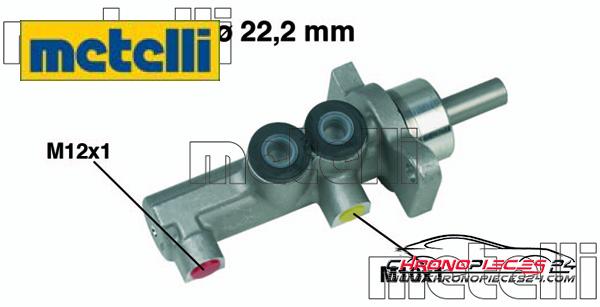 Achat de METELLI 05-0381 Maître-cylindre de frein pas chères