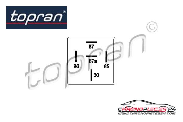 Achat de TOPRAN 206 689 Relais,  chasse du ventilateur de radiateur pas chères