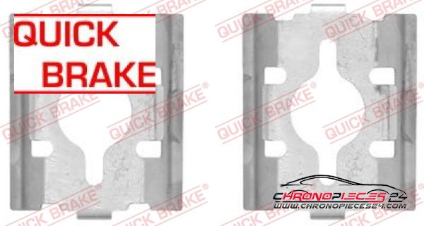 Achat de QUICK BRAKE 109-1600 Kit d'accessoires, plaquette de frein à disque  pas chères