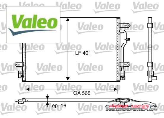 Achat de VALEO 817741 Condenseur, climatisation pas chères