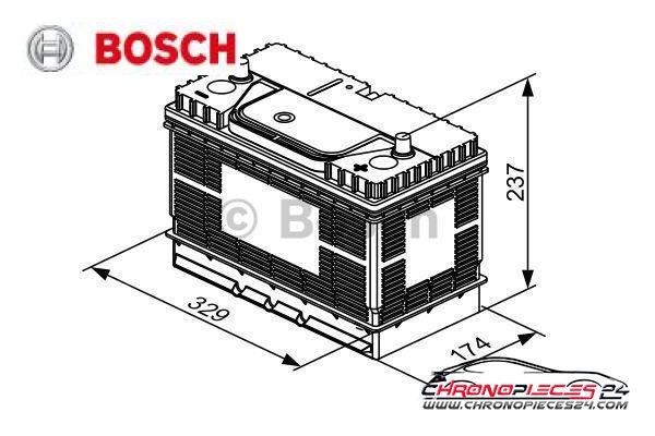 Achat de BOSCH 0 092 T30 520 Batterie de démarrage standard 12V 800A Gauche pas chères
