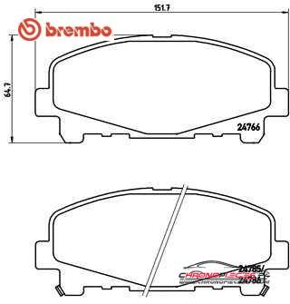 Achat de BREMBO P 28 043 Kit de plaquettes de frein, frein à disque pas chères