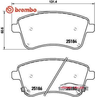 Achat de BREMBO P 30 064 Kit de plaquettes de frein, frein à disque pas chères