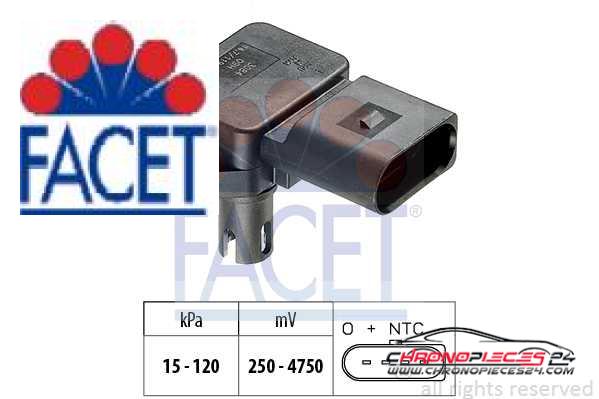 Achat de FACET 10.3084 Capteur de pression barométrique, adaptation à l'altitude pas chères