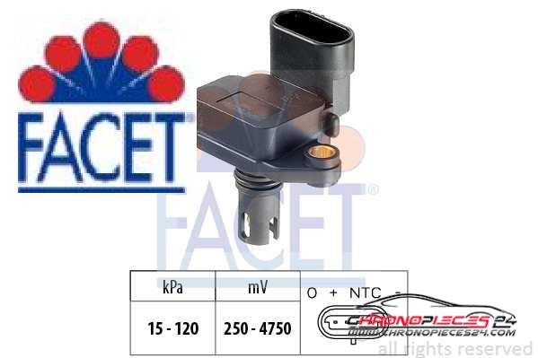 Achat de FACET 10.3086 Capteur de pression barométrique, adaptation à l'altitude pas chères