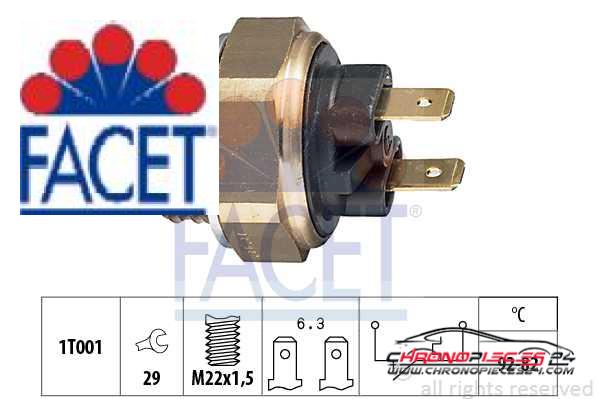 Achat de FACET 7.5016 Interrupteur de température, ventilateur de radiateur pas chères