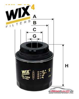 Achat de WIX FILTERS WL7494 Filtre à huile pas chères
