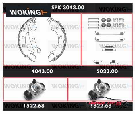 Achat de WOKING SPK 3043.00 Kit de freins, freins à tambours pas chères