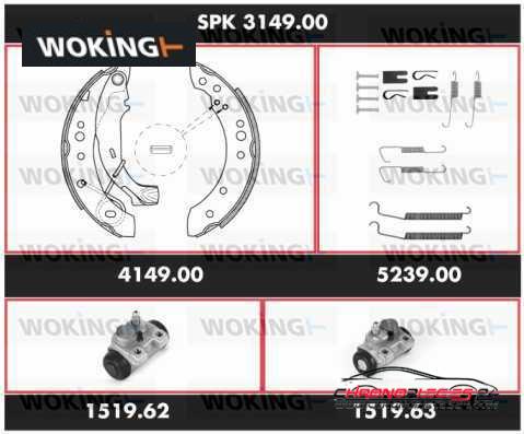 Achat de WOKING SPK 3149.00 Kit de freins, freins à tambours pas chères