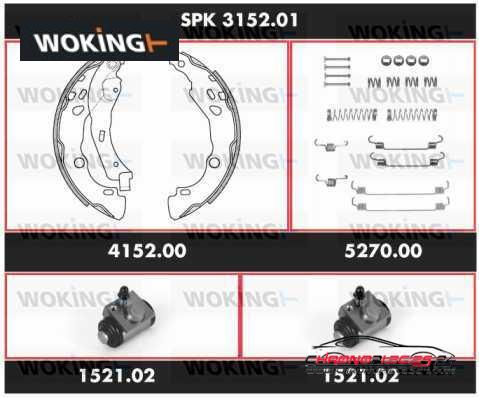 Achat de WOKING SPK 3152.01 Kit de freins, freins à tambours pas chères