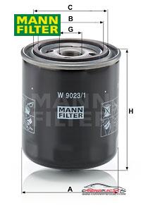 Achat de MANN-FILTER W 9023/1 Filtre hydraulique, boîte automatique pas chères