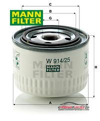 Achat de MANN-FILTER W 914/25 Filtre hydraulique, boîte automatique pas chères