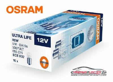 Achat de OSRAM 5007ULT Lampe de stationnement 12V R5W BA15s 10p. boîte pas chères