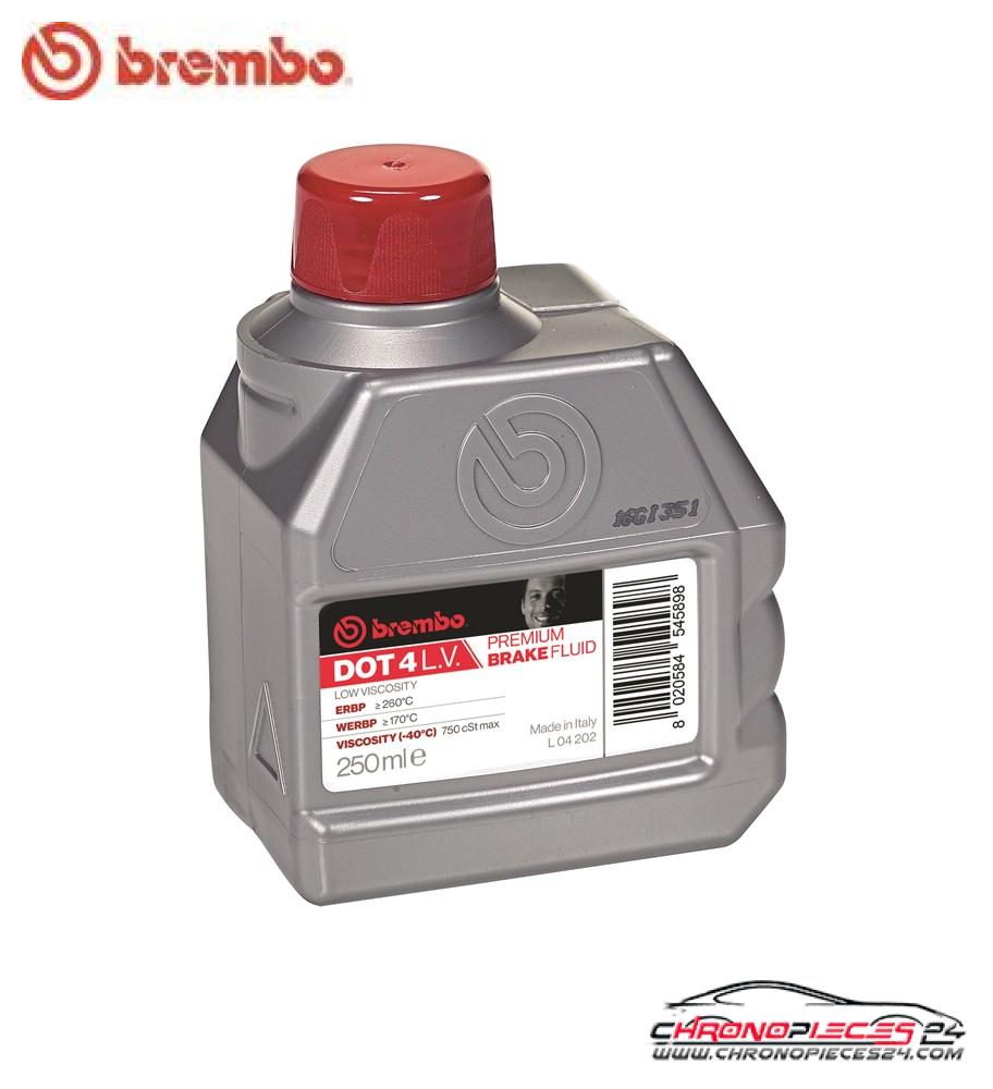 Achat de BREMBO L 04 202 Liquide de frein DOT-4 LV 0,25l pas chères