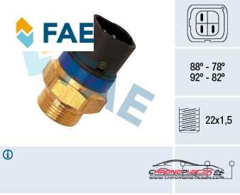 Achat de FAE 38110 Interrupteur de température, ventilateur de radiateur pas chères