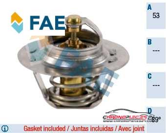 Achat de FAE 5205689 Thermostat d'eau pas chères