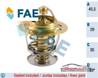 Achat de FAE 5304089 Thermostat d'eau pas chères