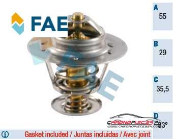 Achat de FAE 5306783 Thermostat d'eau pas chères