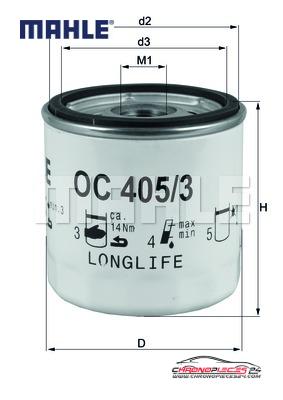 Achat de MAHLE OC 405/3 Filtre à huile pas chères