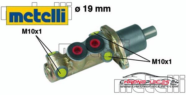 Achat de METELLI 05-0061 Maître-cylindre de frein pas chères