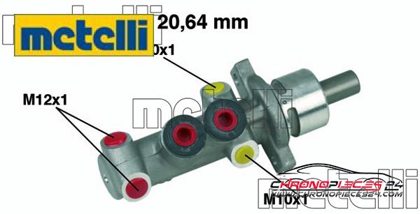 Achat de METELLI 05-0319 Maître-cylindre de frein pas chères
