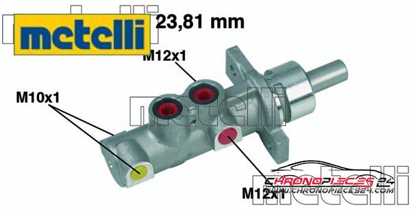 Achat de METELLI 05-0362 Maître-cylindre de frein pas chères
